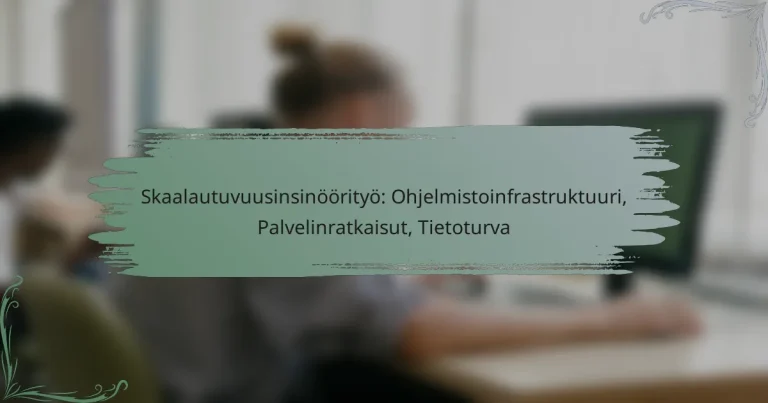 Skaalautuvuusinsinöörityö: Ohjelmistoinfrastruktuuri, Palvelinratkaisut, Tietoturva